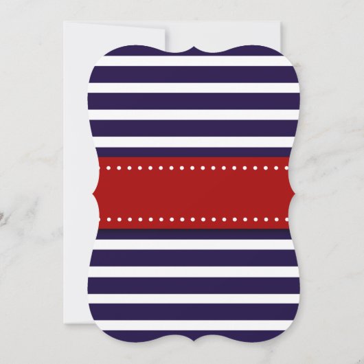 Rode, witte en blauwe strepen op 4 juli kaart (Achterkant)