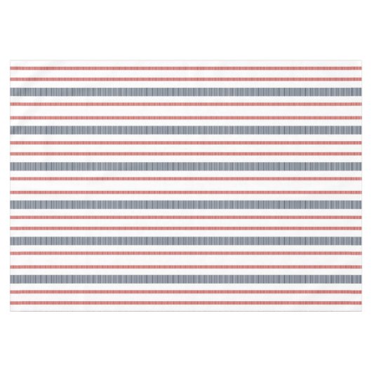 Rode, witte en blauwe strepen Tablecloth Tafelkleed (Voorkant (Horizontaal))