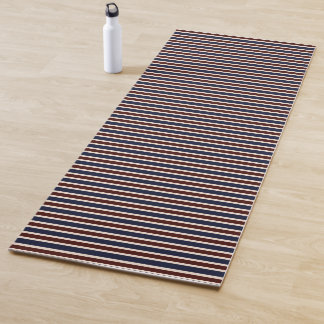 Rode, Witte en Blauwe Strepen Yogamat