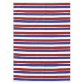 Rode witte en blauwe striptablet tafelkleed (Voorkant)