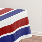 Rode witte en blauwe striptablet tafelkleed (Voorbeeld)