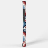 Rode, witte en blauwe Stropdas-kleurstof Samsung Galaxy Hoesje (Rechterkant)