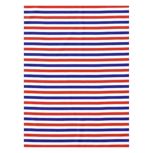 Rode witte en blauwe tafelkledij tafelkleed (Voorkant)