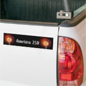 Rode, Witte en Blauwe Vuurwerk I Bumpersticker (Op Truck)