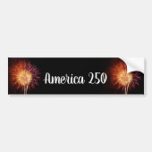 Rode, Witte en Blauwe Vuurwerk I Bumpersticker (Voorkant)