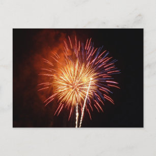 Rode, Witte en Blauwe Vuurwerk I Patriotisch Briefkaart