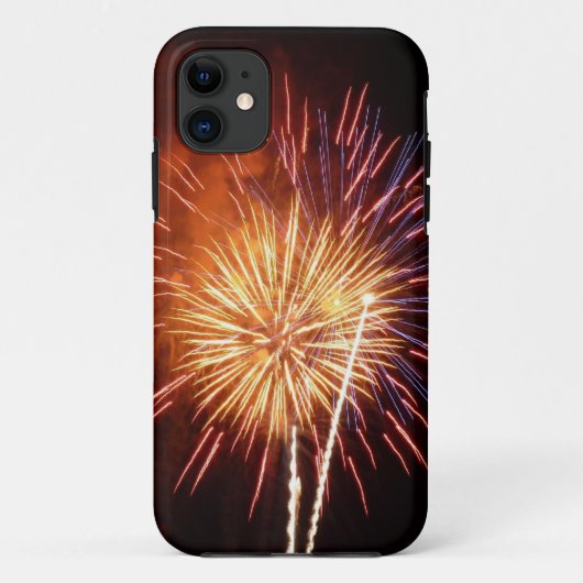 Rode, Witte en Blauwe Vuurwerk I Patriotisch Case-Mate iPhone Case (Achterkant)