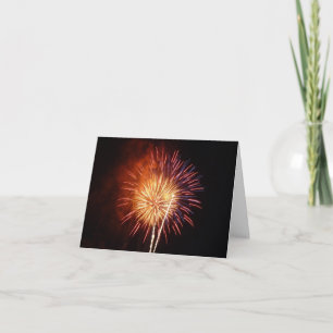 Rode, Witte en Blauwe Vuurwerk I Patriotisch Kaart