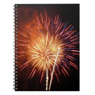 Rode, Witte en Blauwe Vuurwerk I Patriotisch Notitieboek