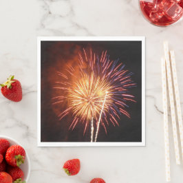 Rode, Witte en Blauwe Vuurwerk I Patriotisch Servet