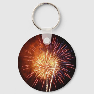 Rode, Witte en Blauwe Vuurwerk I Patriotisch Sleutelhanger