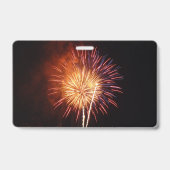 Rode, Witte en Blauwe Vuurwerk I Patriottisch Badge (Achterkant)