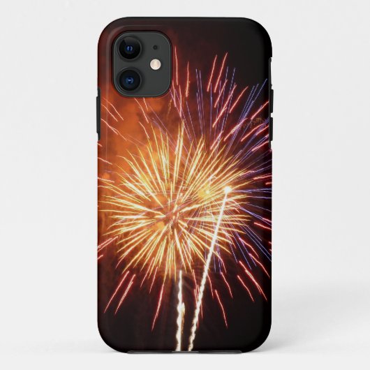 Rode, Witte en Blauwe Vuurwerk I Patriottisch Case-Mate iPhone Case (Achterkant)