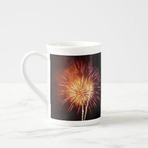 Rode, Witte en Blauwe Vuurwerk I Patriottisch Porselein Kop