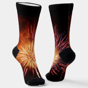 Rode, Witte en Blauwe Vuurwerk I Patriottisch Sokken