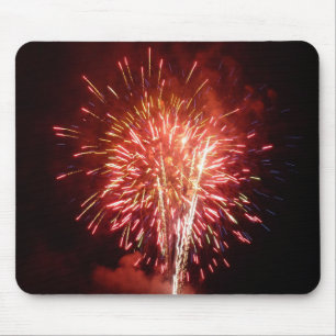 Rode, Witte en Blauwe Vuurwerk II Patriottisch Muismat