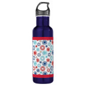 Rode Witte en Blauwe Waterfles Waterfles (Voorkant)