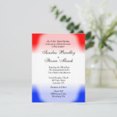 Rode Witte en Blauwe Weddenschappen Kaart (Staand voorkant)