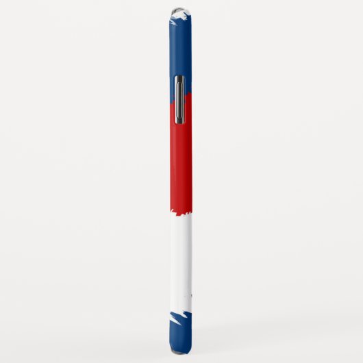 rode, witte en blauwe wolstripes Case-Mate iPhone case (Achterkant/rechts)