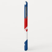  rode, witte en blauwe wolstripes Case-Mate iPhone case (Achterkant/links)