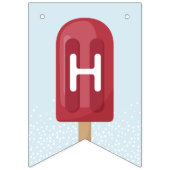 Rode, witte en blauwe zomerpopulatie Happy Birthda Vlaggetjes (Tweede vlag)