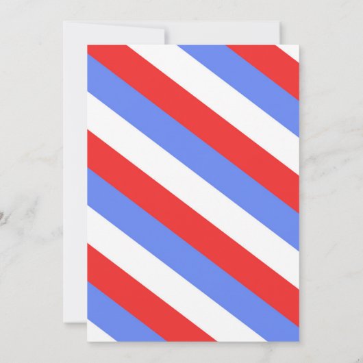 Rode Witte en Brouw Krijtbord Feest Uitnodigingen (Achterkant)