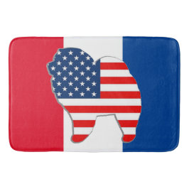 RODE WITTE EN CHOW-krat/badmat Badmat