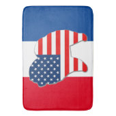 RODE WITTE EN CHOW-krat/badmat Badmat (Voorkant Verticaal)