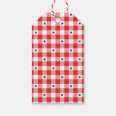 Rode Witte en Dank Je Feest Favor Tags Cadeaulabel (Achterkant)