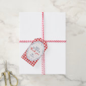 Rode Witte en Dank Je Feest Favor Tags Cadeaulabel (Met Touw)