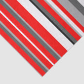 Rode witte en grijze strepen tissuepapier (Detail)