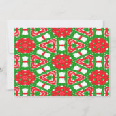 Rode, Witte en Groene Kaleidoscopen Kaart (Voorkant)