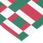 Rode witte en groene kleurenblok Afdrukken Tafelkleed (Gekanteld)