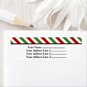 Rode, witte en groene strepen etiket (Insitu)