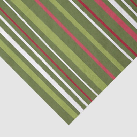 Rode witte en groene strepen tissuepapier (Detail)