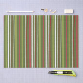 Rode witte en groene strepen tissuepapier (Craft)