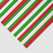 Rode, witte en groene strepen tissuepapier (Detail)