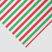 Rode, witte en groene strepen tissuepapier (Detail)