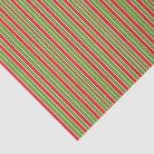 Rode, witte en groene strepen tissuepapier (Detail)