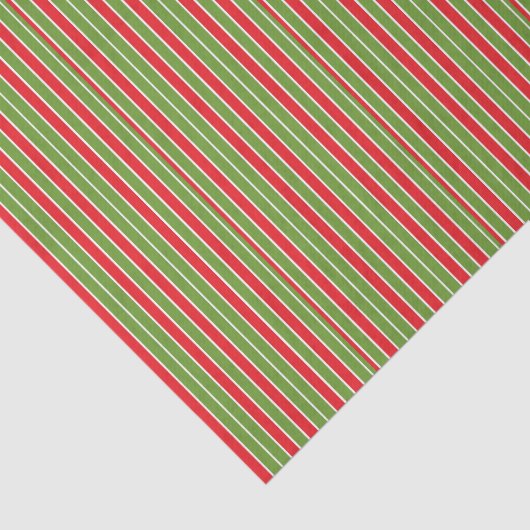 Rode, witte en groene strepen tissuepapier (Detail)