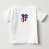 Rode, Witte en Hula Baby- en Peuter T-shirts (Achterkant)