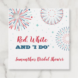 Rode, Witte en IK DOE Trouwfeest Favor Tag Bedankjes Labels