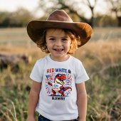 Rode, Witte en Rawr Dinosaur Tri-Blend Shirt