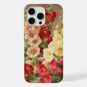 Rode, witte en roze stokrozen, Christensen iPhone 15 Pro Max Case