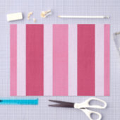 Rode, witte en roze strepen tissuepapier (Craft)