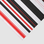 Rode witte en zwarte strepen tissuepapier (Detail)