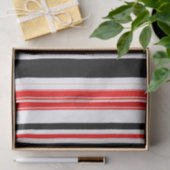 Rode witte en zwarte strepen tissuepapier (Geschenk)