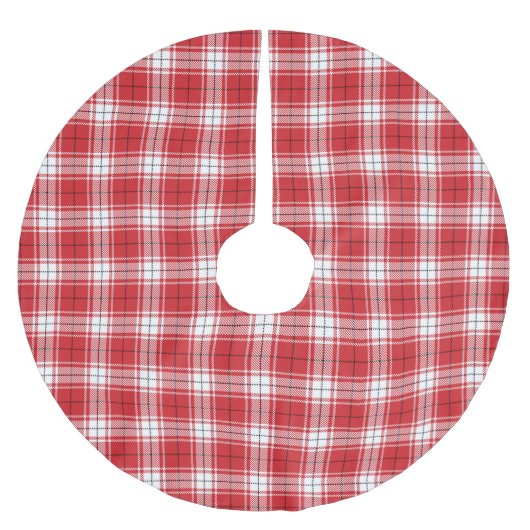  rode witte en zwarte tartaanvis kerstboom rok (Voorkant)