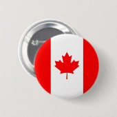 Rode Witte Esdoornblad Canada Vlag Ronde Button 5,7 Cm (Voorkant /achterkant)