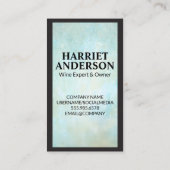 Rode witte flessen visitekaartje (Achterkant)